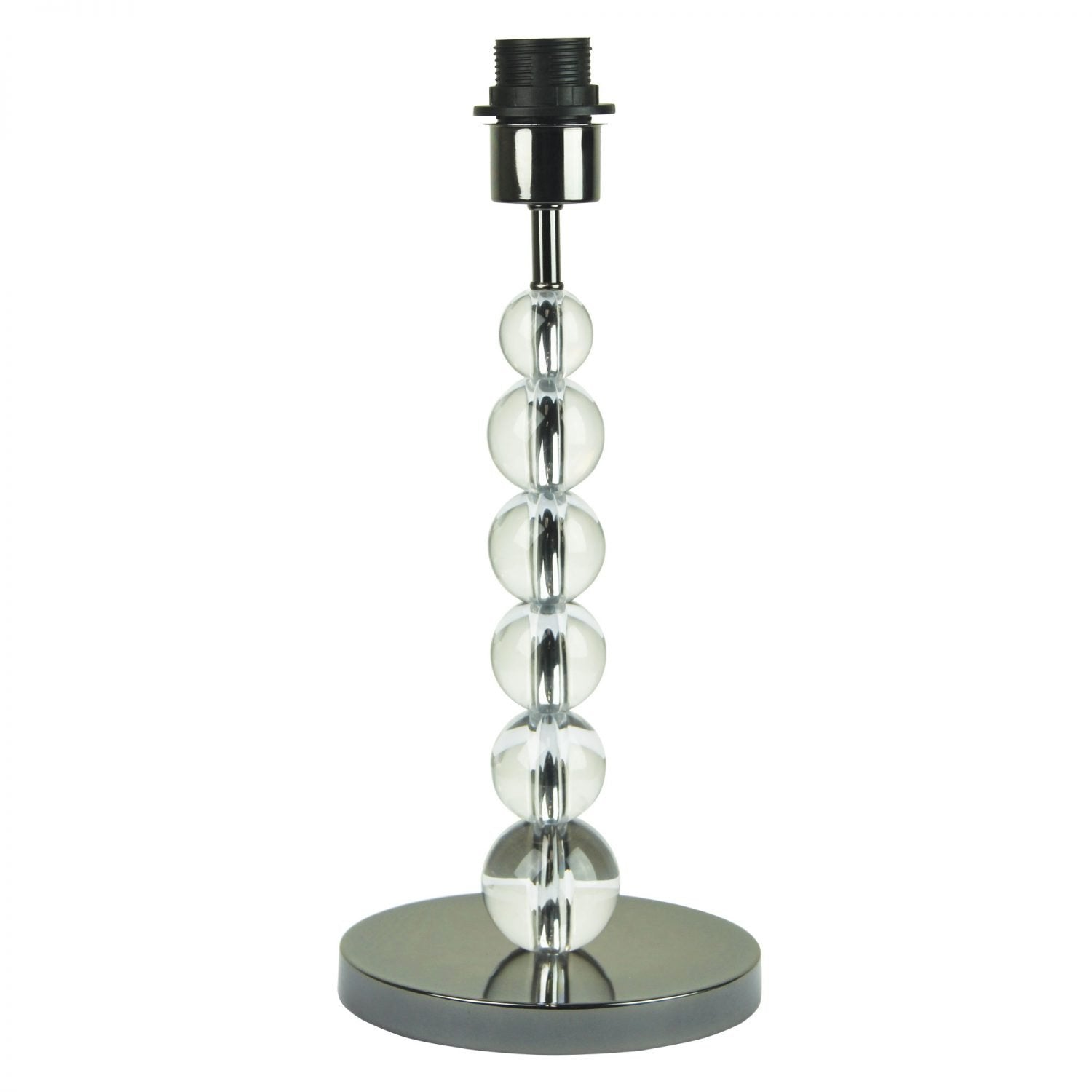 Buy Table Lamps Australia Clara 1 Light Table Lamp Acrylic & Brushed Chrome Base Only - OL99463BC