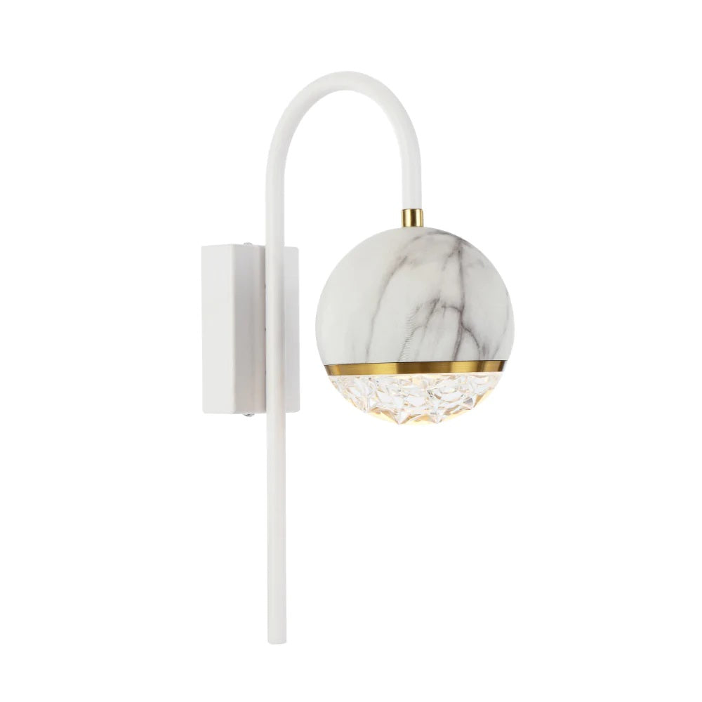 Buy Exterior Wall Lights Australia Oneta Exterior Wall Light ARM White Iron - ONETA WBA-WHCL