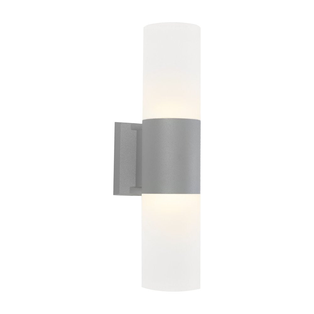 Buy Up / Down Wall Lights Australia Ottawa 2 Light Exterior Wall Light Silver - OTTA2ESLV