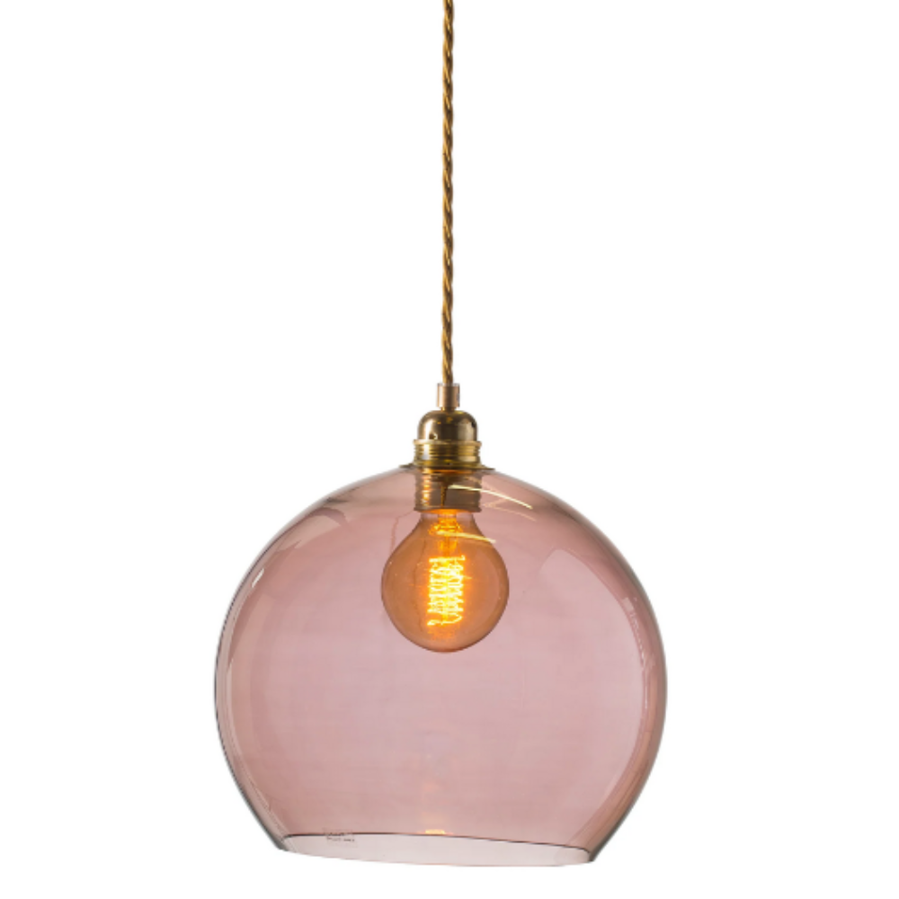 Buy Pendant Lights Australia Rowan Pendant Light W280mm Glass Matt Gold - LA101