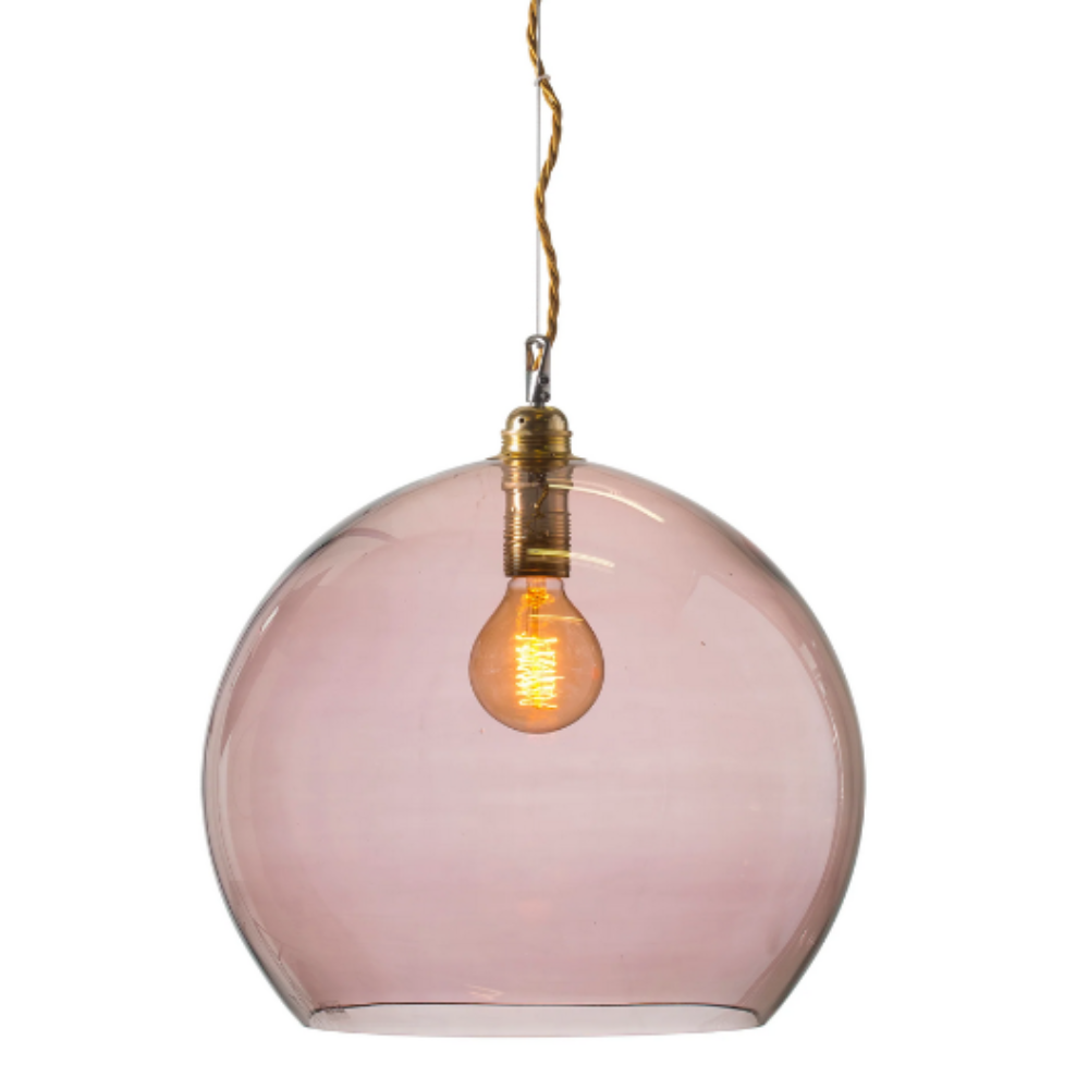 Buy Pendant Lights Australia Rowan Pendant Light W390mm Glass Matt Gold - LA1017