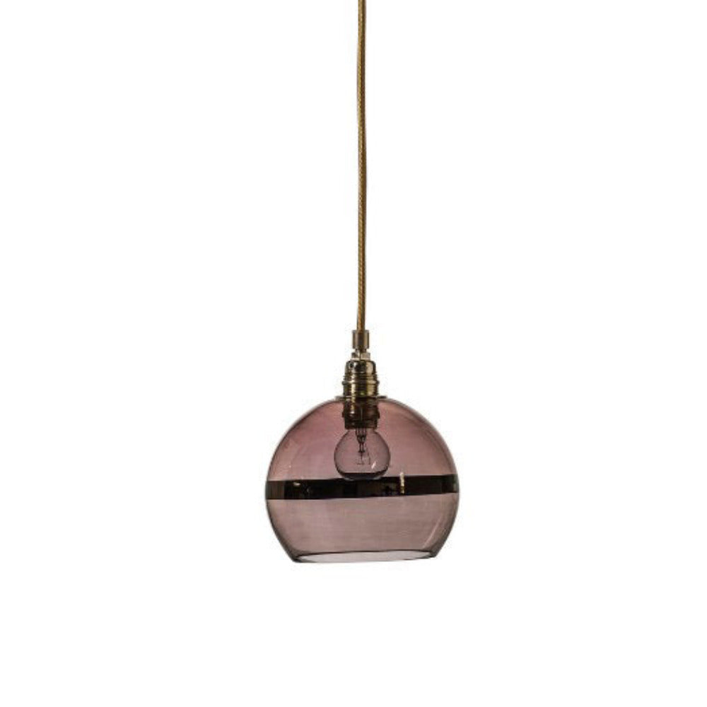 Buy Pendant Lights Australia Rowan Pendant Light W155mm Obsidian Glass Shiny Gold - LA101322