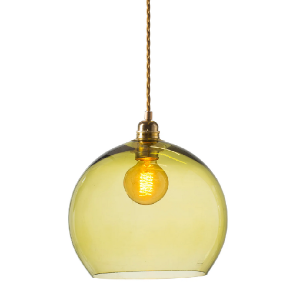 Buy Pendant Lights Australia Rowan Pendant Light W280mm Glass Matt Gold - LA101