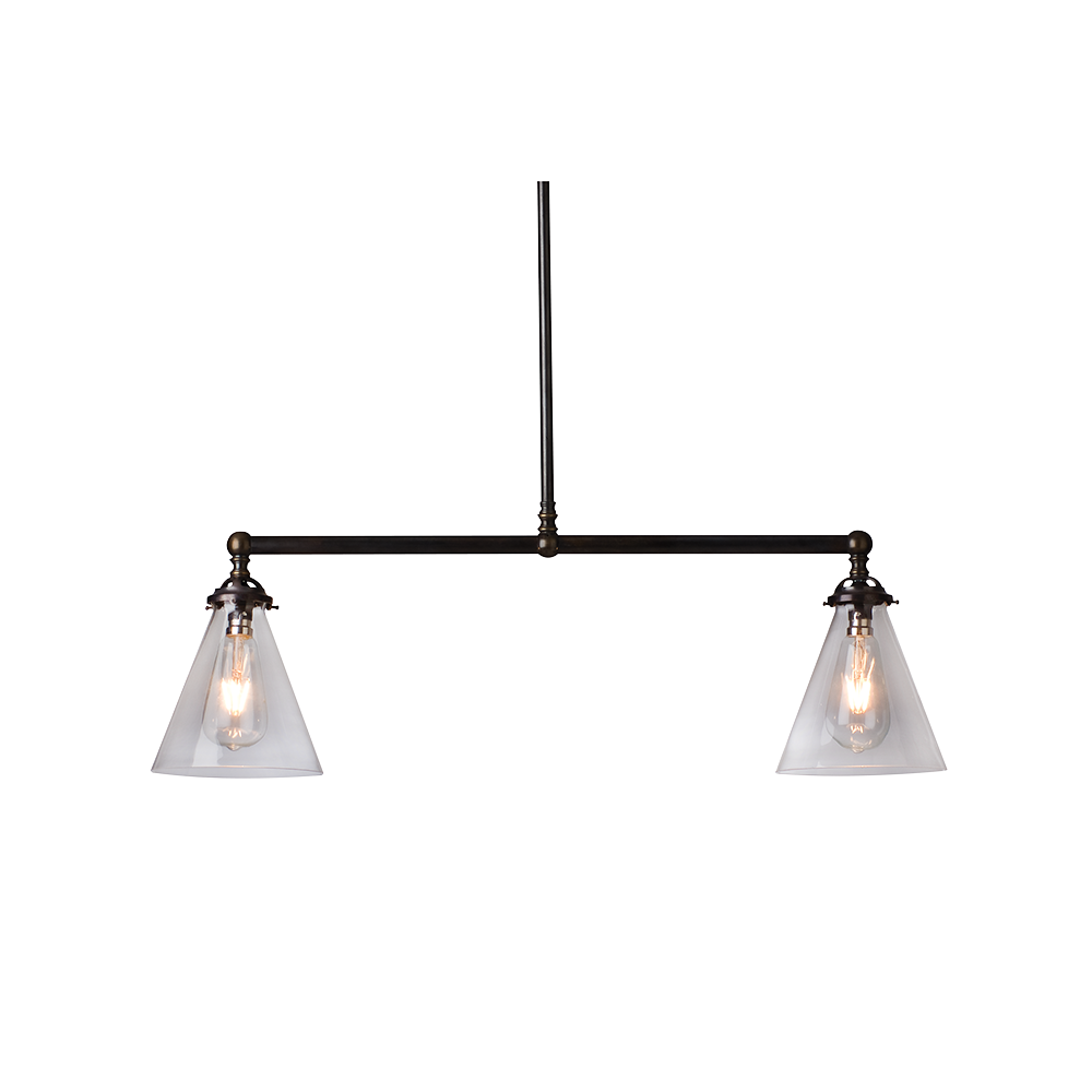 Buy Pendant Lights Australia Twickenham Pendant 2 Lights Glass - P-TWICK2-G2GS