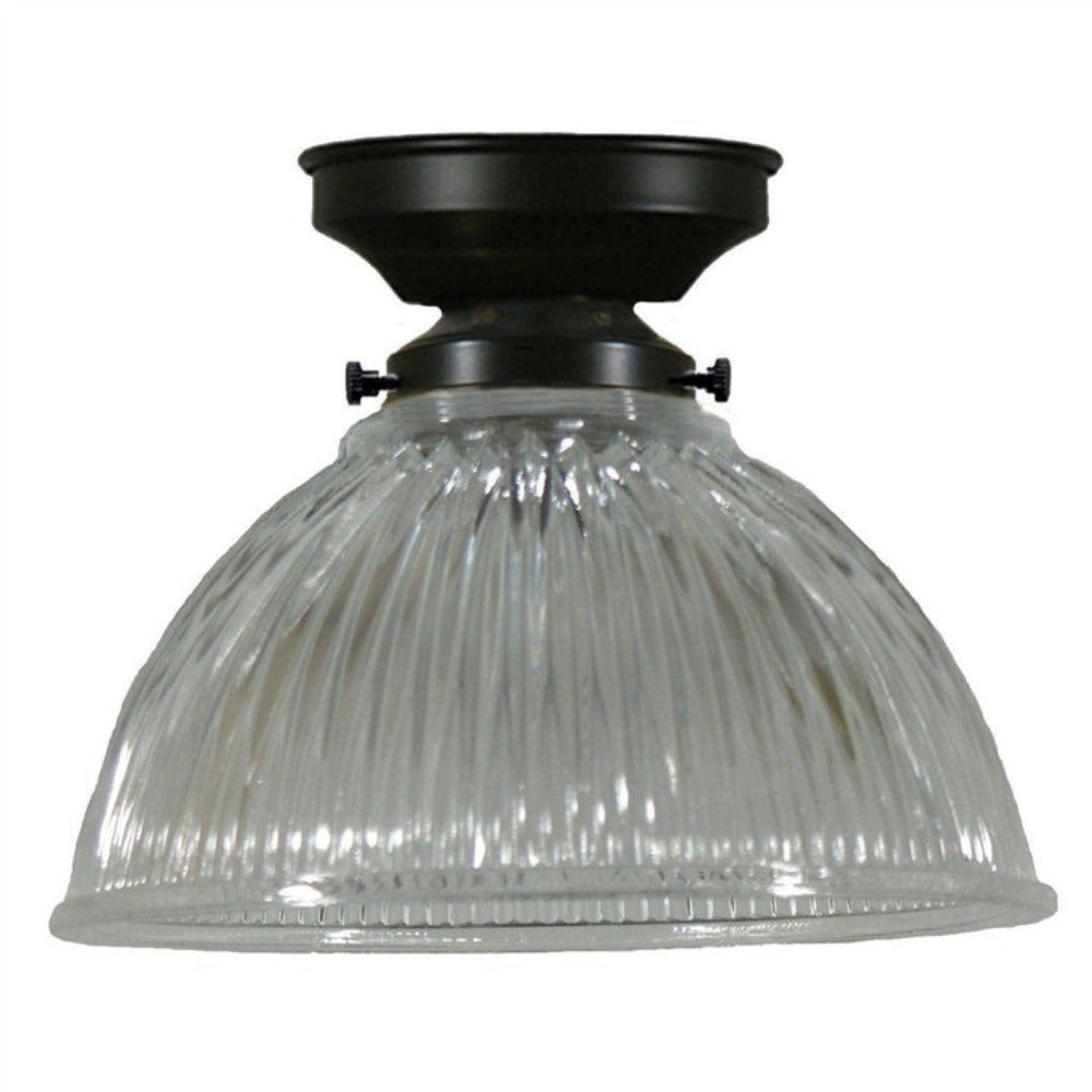 Buy DIY Batten Fix Lights Australia DIY Batten Fix Patina Black With 6" Claredon Clear Glass - 3020078