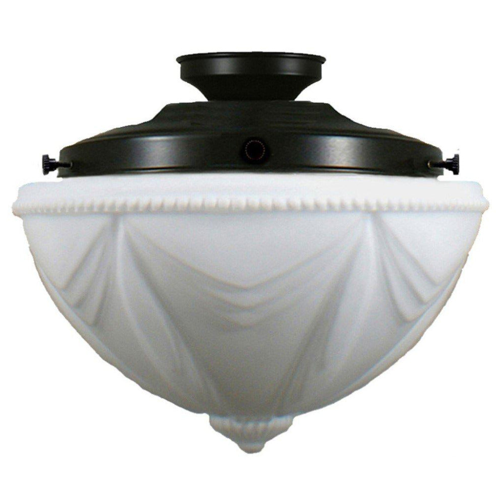 Buy DIY Batten Fix Lights Australia DIY Batten Fix Patina With 14" Empire Opal Matt Glass - 3020008