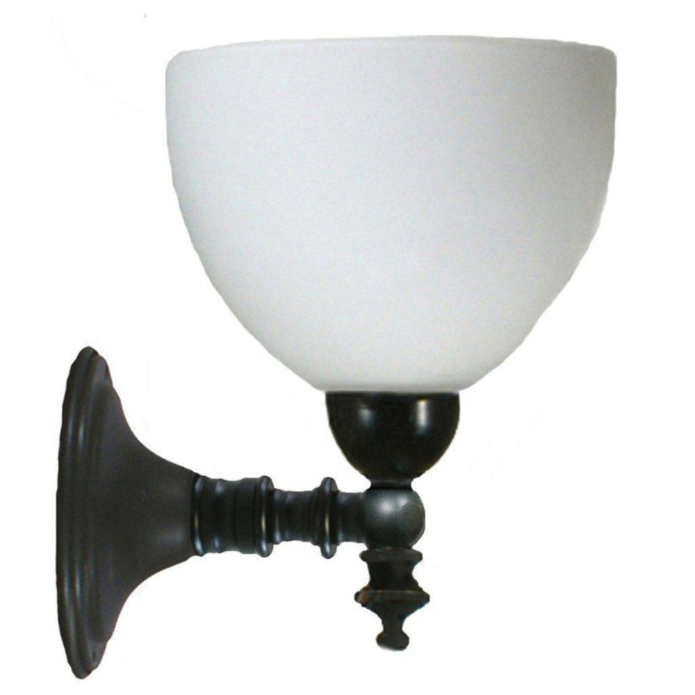 Buy Wall Sconce Australia Koscina Wall Light Patina Black With Decatron Opal Matt Glass - 3020144