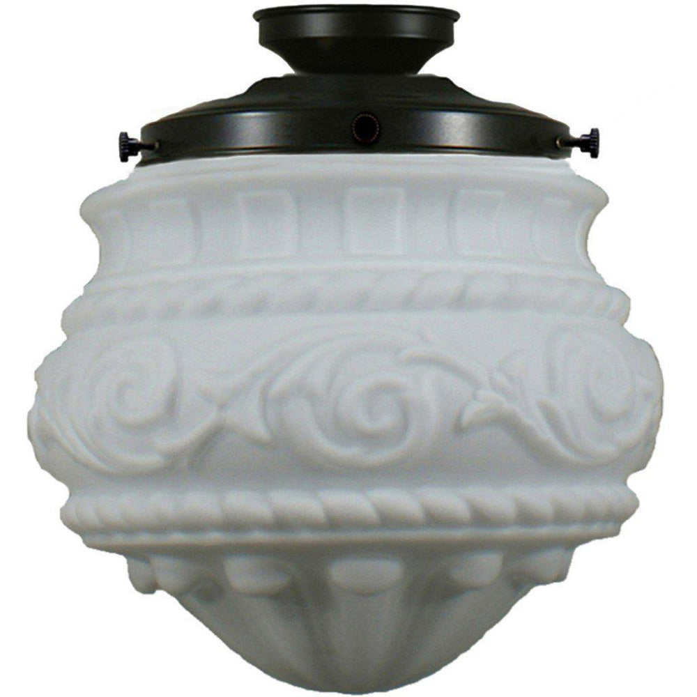 Buy DIY Batten Fix Lights Australia DIY Batten Fix Patina With 12" Premier Opal Matt Glass - 3020044
