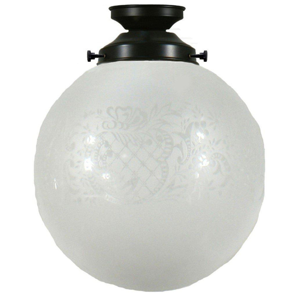 Buy DIY Batten Fix Lights Australia DIY Batten Fix Patina With 10" Sheffield Glass - 3020021