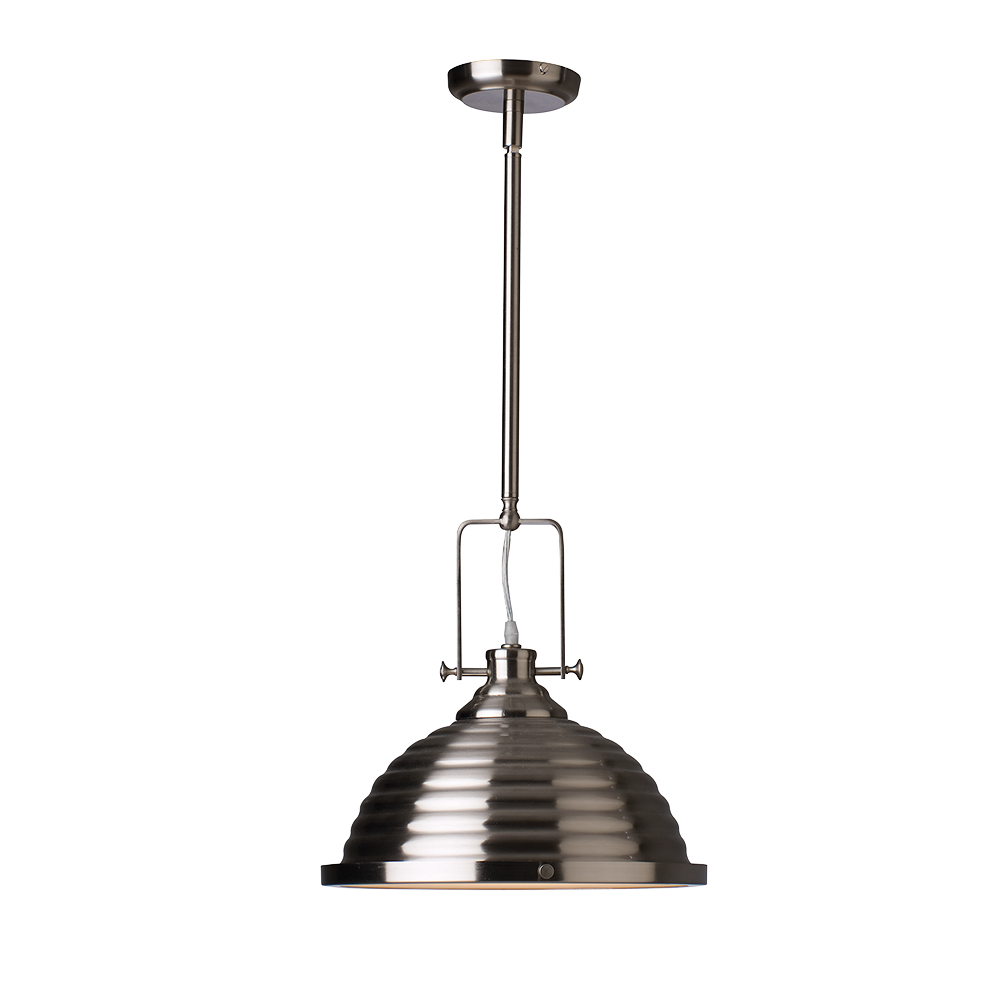 Buy Pendant Lights Australia Pendant Light W350mm Satin Nickel Frosted Glass - PD2199-SN