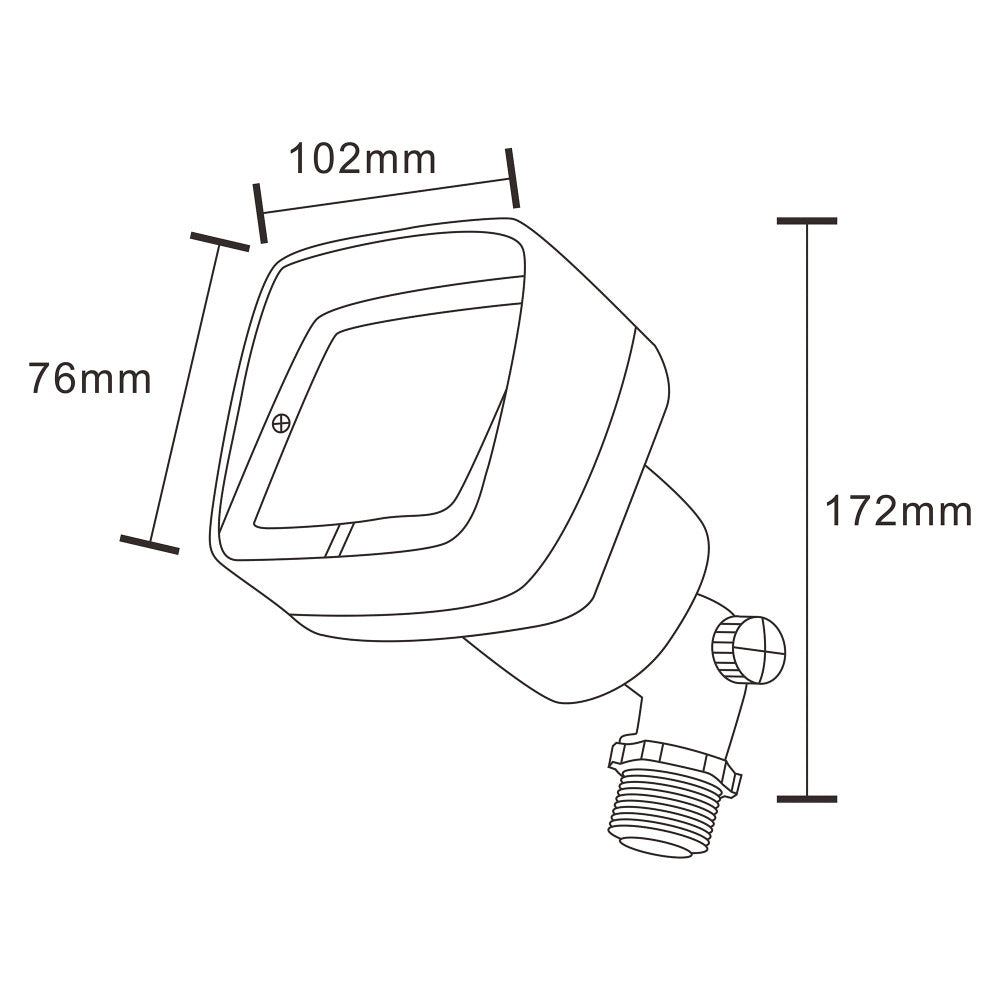 Buy Spike Lights Australia Spike Light W 76mm 12V Bronze Brass - PFL2300WB