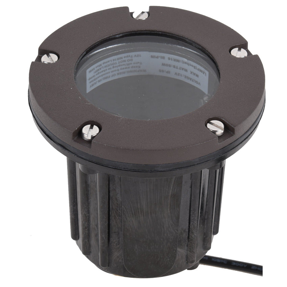 Buy Inground Lights Australia Inground Light 12V Bronze Aluminium Clear Cover - PGL1300BZ