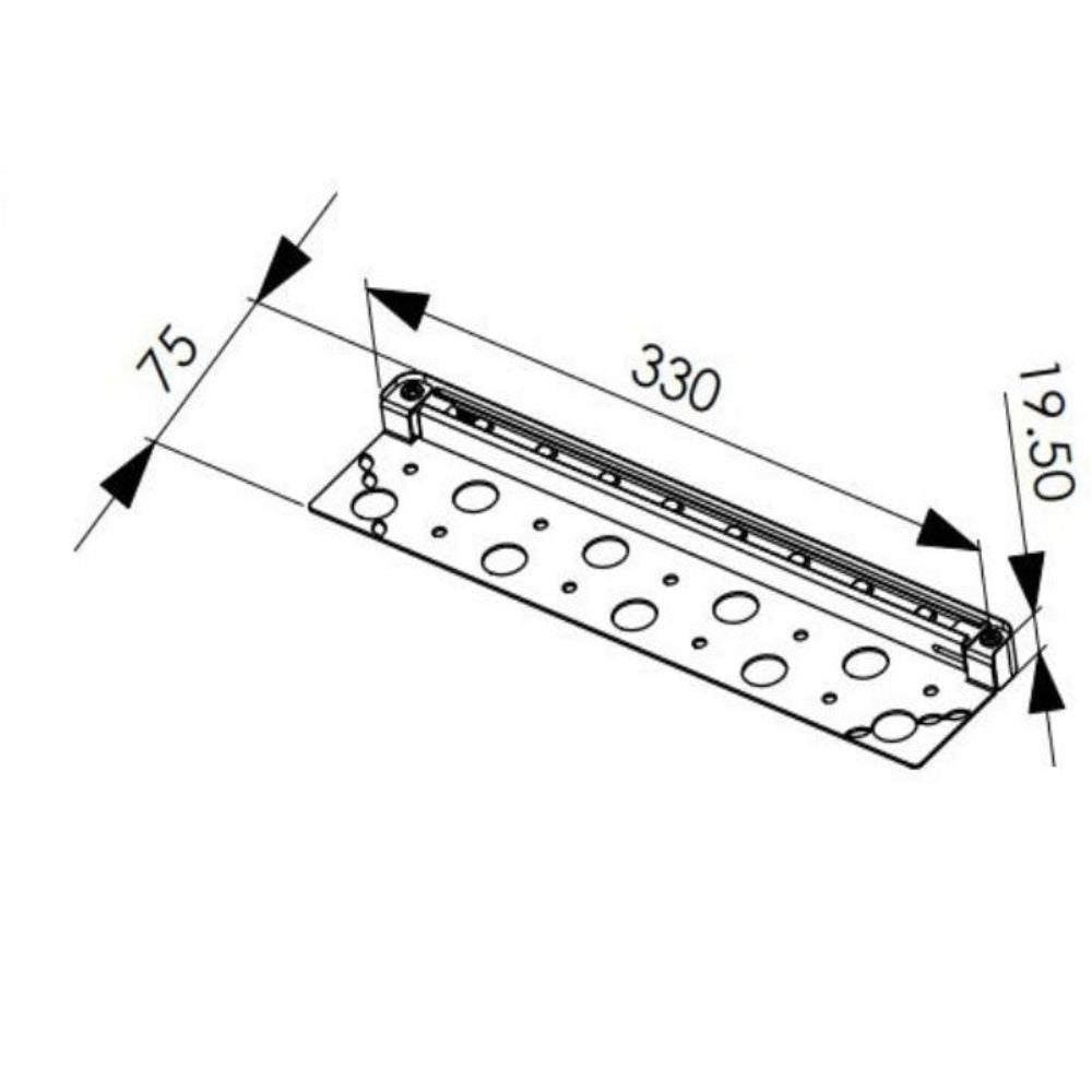 Buy Outdoor Step Lights Australia Outdoor Step Light 12V L330mm Bronze Cast Aluminium - PHL4413