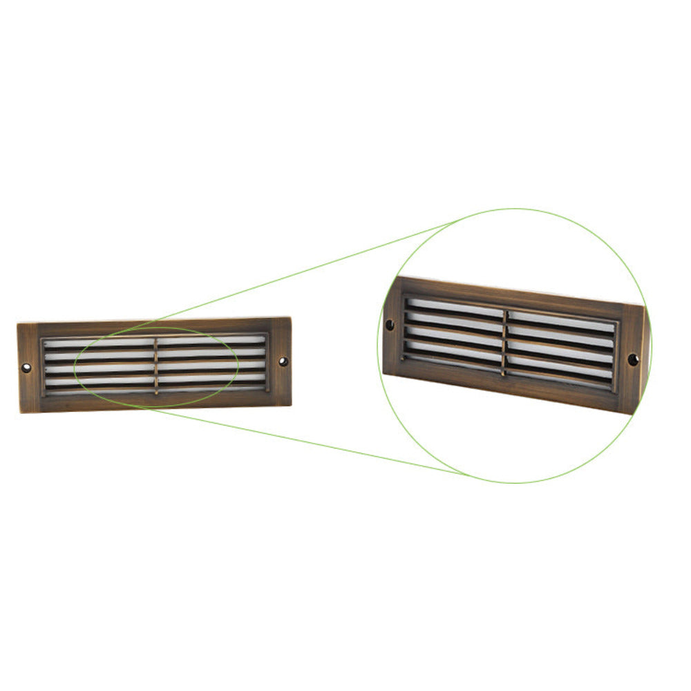 Buy Outdoor Step Lights Australia Outdoor Step Light 12V L226mm Frosted Lens Bronze Cast Aluminium - PI-SLC2101WB
