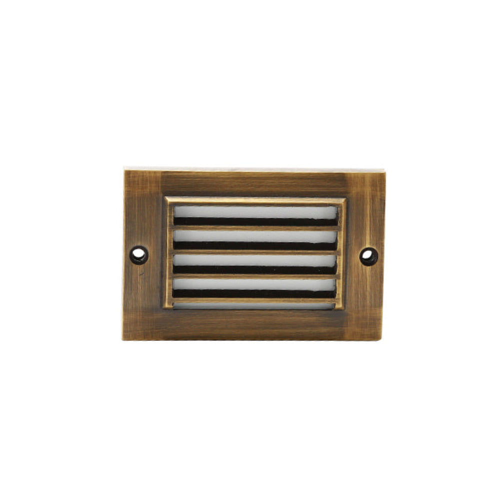Buy Outdoor Step Lights Australia Outdoor Step Light 12V L114mm Frosted Lens Bronze Cast Aluminium - PI-SLC2111WB