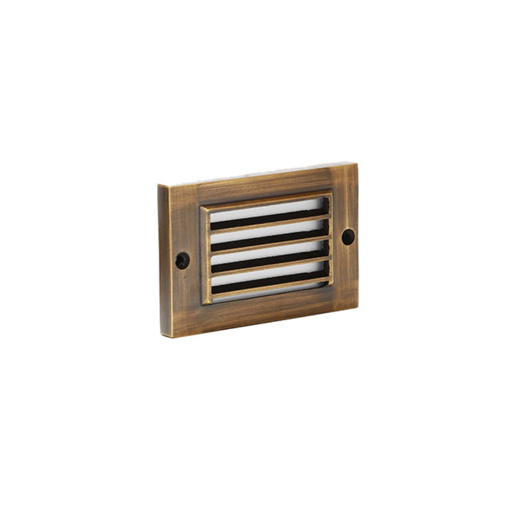 Buy Outdoor Step Lights Australia Outdoor Step Light 12V L114mm Frosted Lens Bronze Cast Aluminium - PI-SLC2111WB