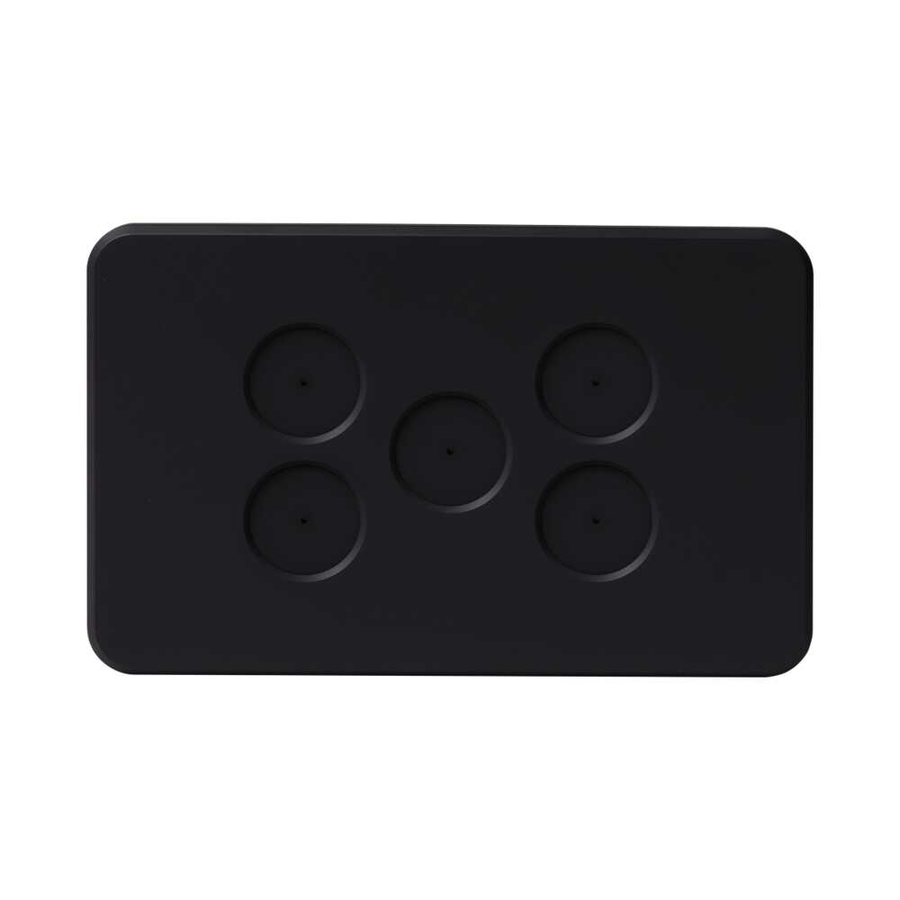 Buy Accessories & More Australia Pixie Smart Face Plate Gloss Black Polycarbonate 5 Gang Configurations - SWAC5SGB