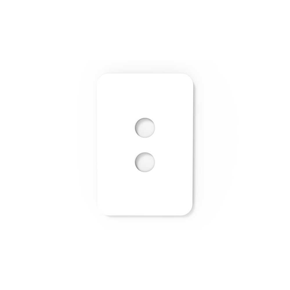 Buy Accessories & More Australia Pixie Smart Face Plate W89mm White Polycarbonate 2 Gang Configurations - SWALC2SGW
