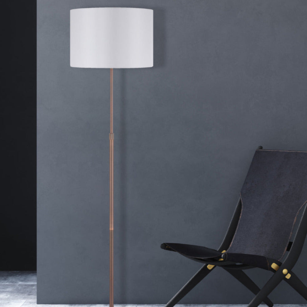 Buy Floor Lamps Australia Placin Floor Lamp Bronze Iron White Marble - PLACIN FL-BZIV