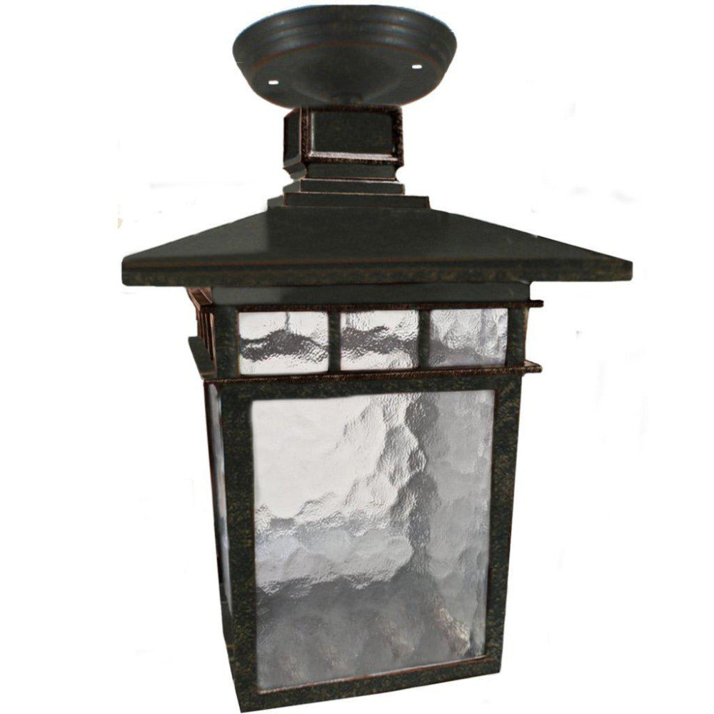 Buy Outdoor Close To Ceiling Lights Australia Promenade Medium Under Eave Light Antique Bronze IP03 - 1001432