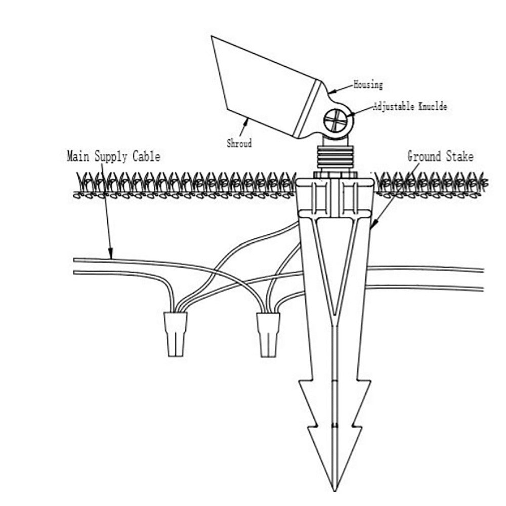 Buy Spike Lights Australia Spike Light W41mm 12V Bronze Brass - PSL2905WB