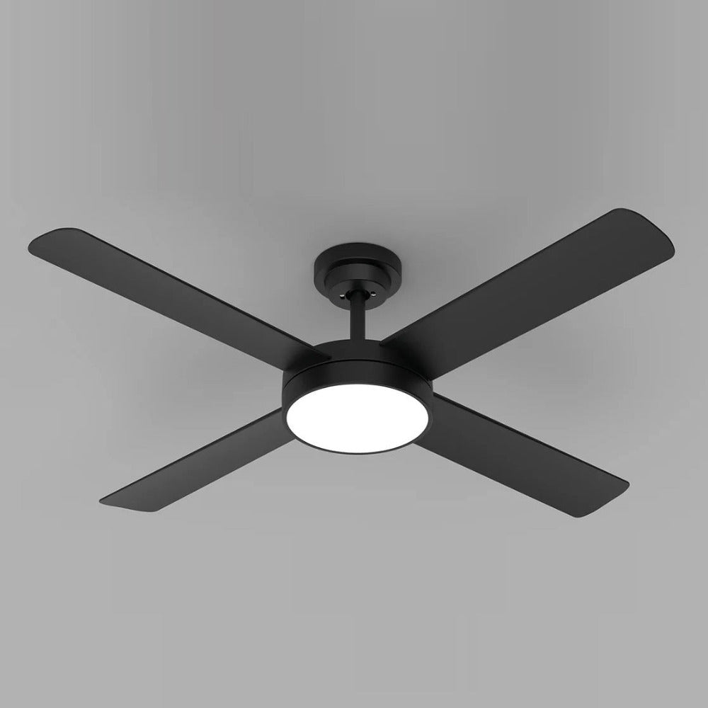 Pinnacle DC Ceiling Fan 52" Matt Black LED Light Matt Black - DCPL206