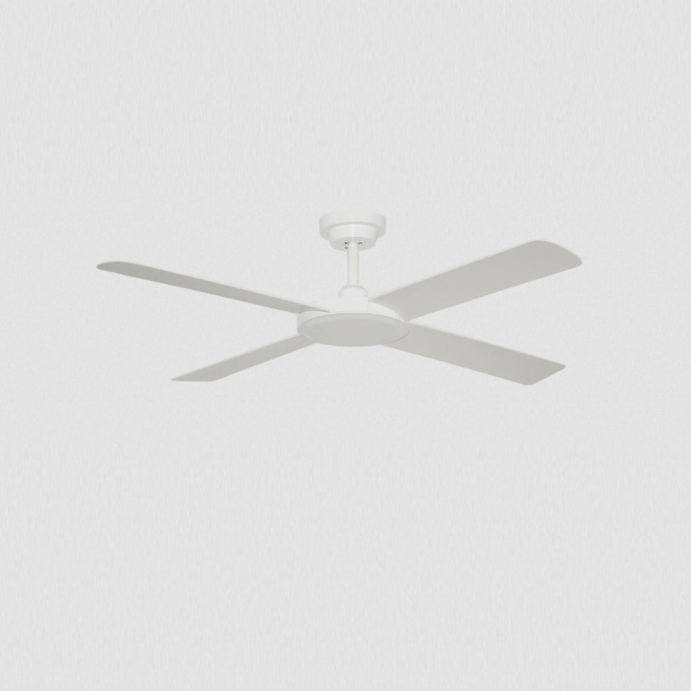 Buy DC Ceiling Fans Australia Pinnacle V2 DC Ceiling Fan 52" White ABS Polymer Blade - P2200