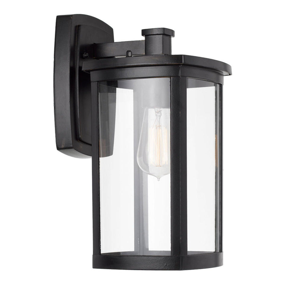 Buy Exterior Wall Lights Australia Reese 1 Light Wall Light Large Black - REESE EX18-BK