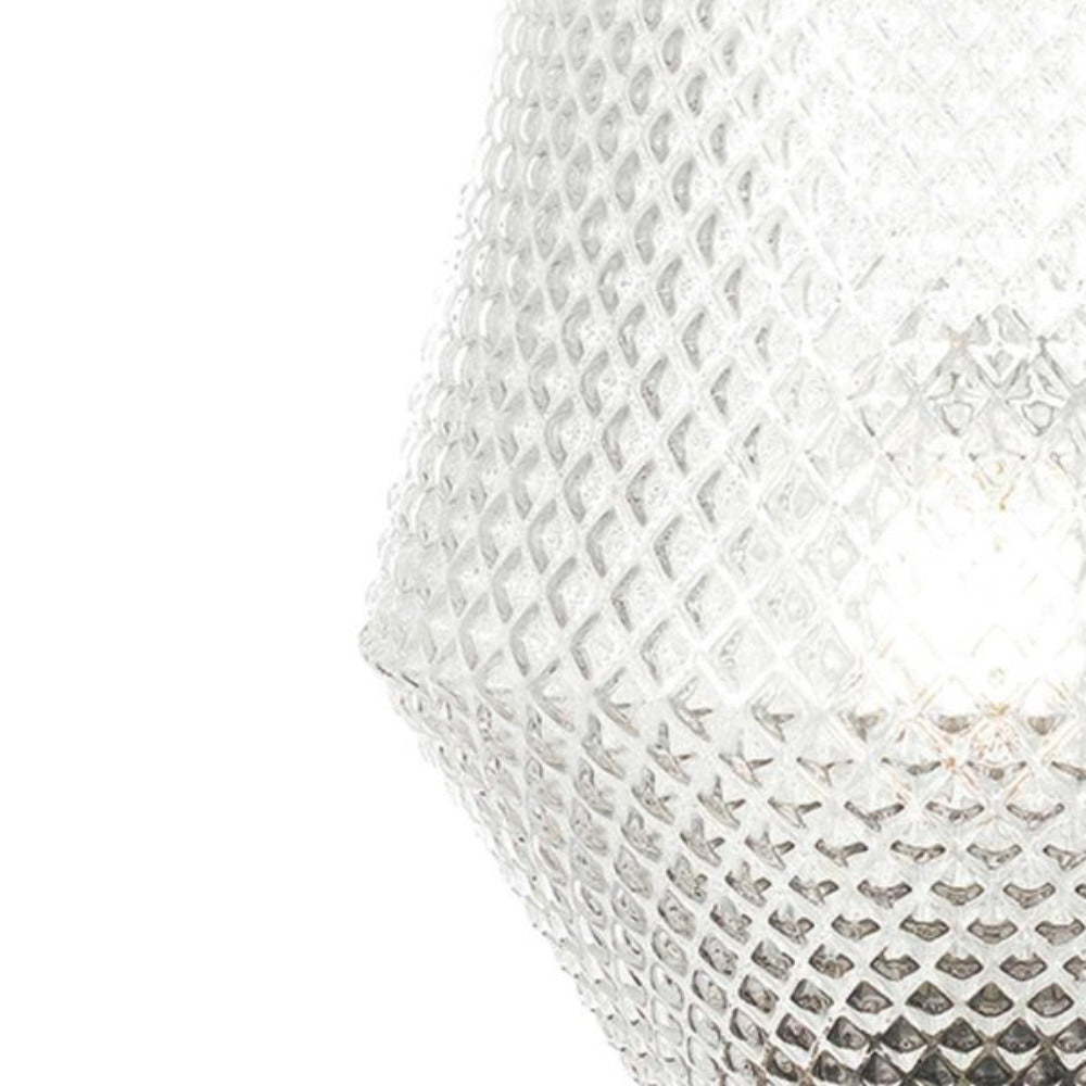 Buy Table Lamps Australia Rene 1 Light Table Lamp Clear, Antique Glass RENE TL20-CL+AG