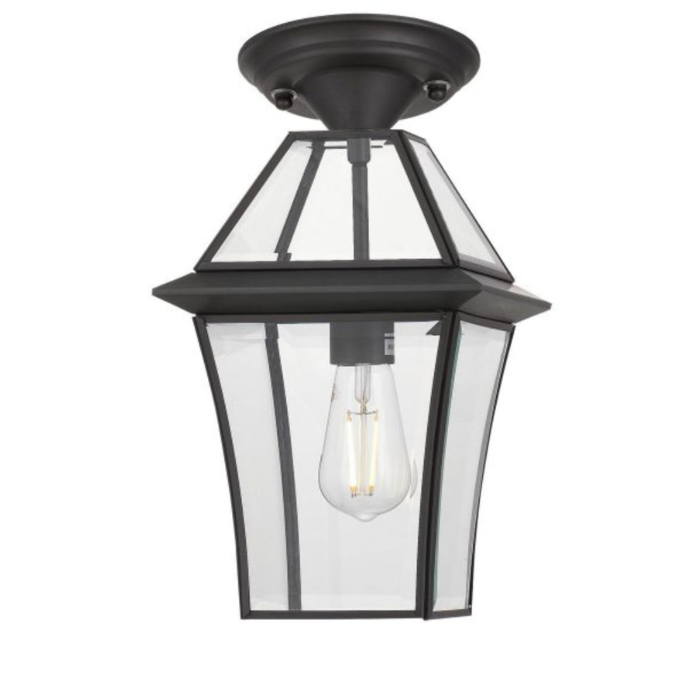 Buy Outdoor Pendant Lights Australia Rye 20 1 Light Pendant Black, Clear RYE PE20-BK