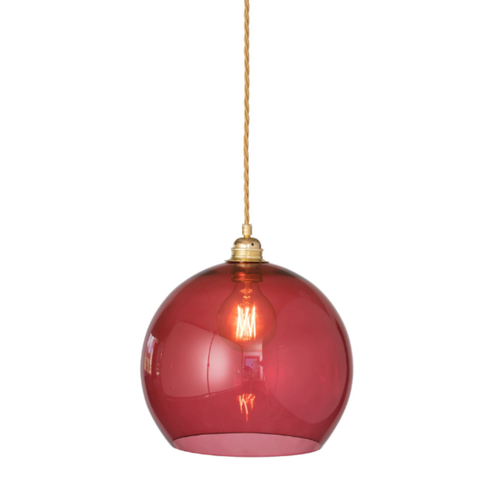 Buy Pendant Lights Australia Rowan Pendant Light W280mm Glass Matt Gold - LA101