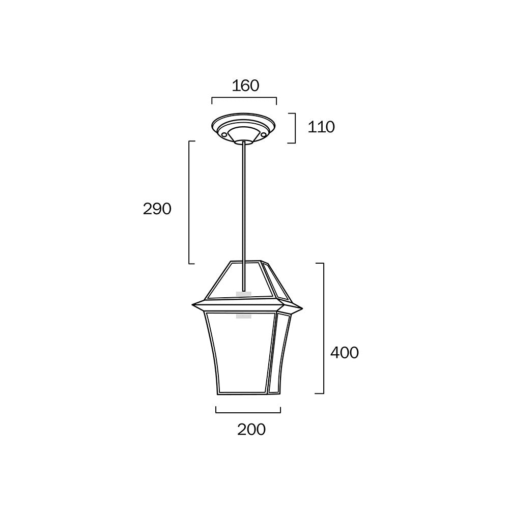 Buy Outdoor Pendant Lights Australia Rye 20 1 Light Pendant Brass, Clear RYE PE20-BRS
