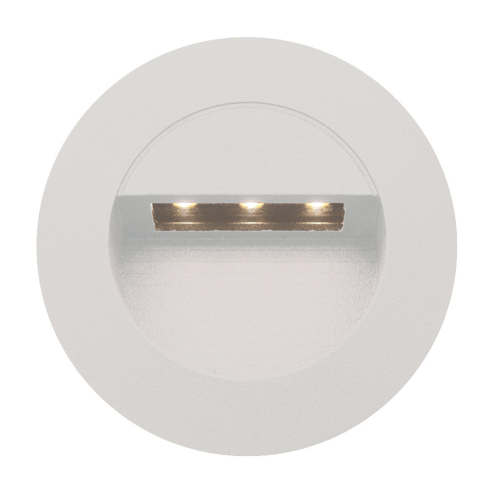 Buy Outdoor Step Lights Australia Rye 1.2W LED Round Steplight White - MW1811RWHT
