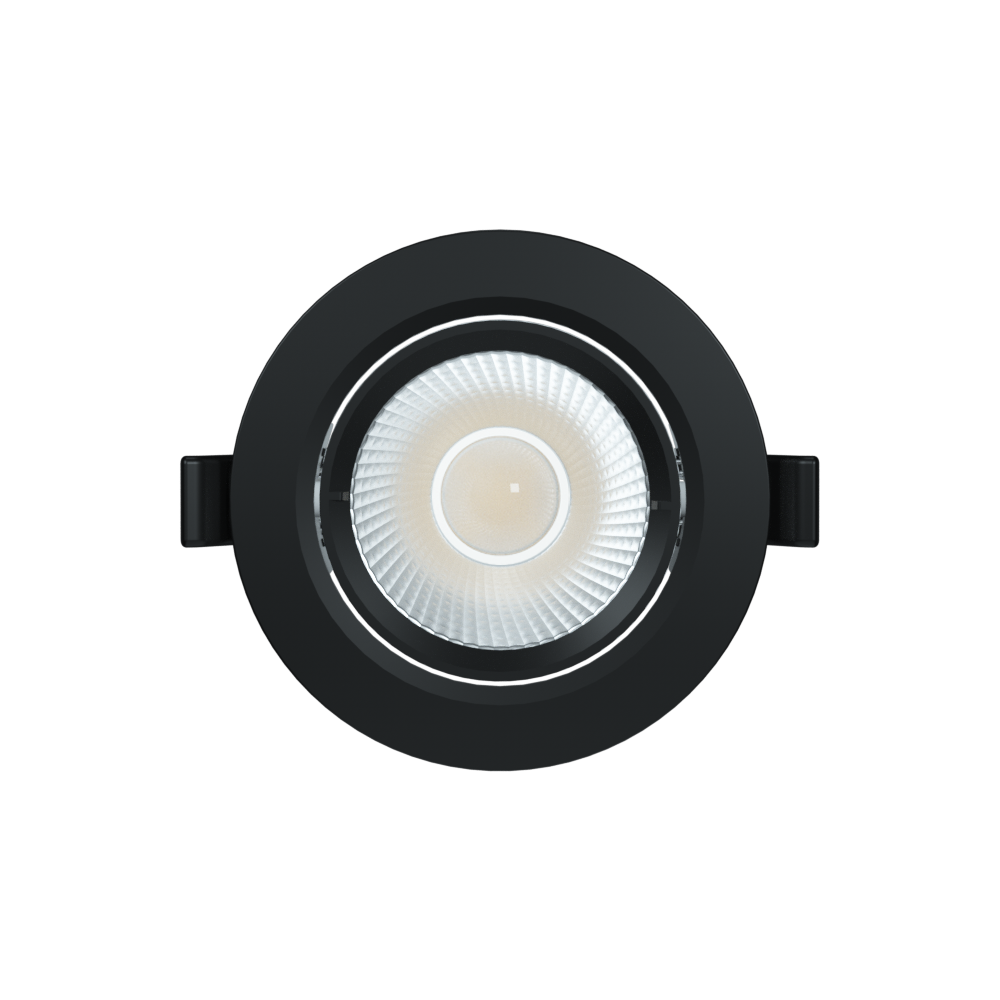 Buy Recessed LED Downlights Australia Coolum Recessed LED Downlight 9W Black Aluminium 3 CCT - S9168TC/BK