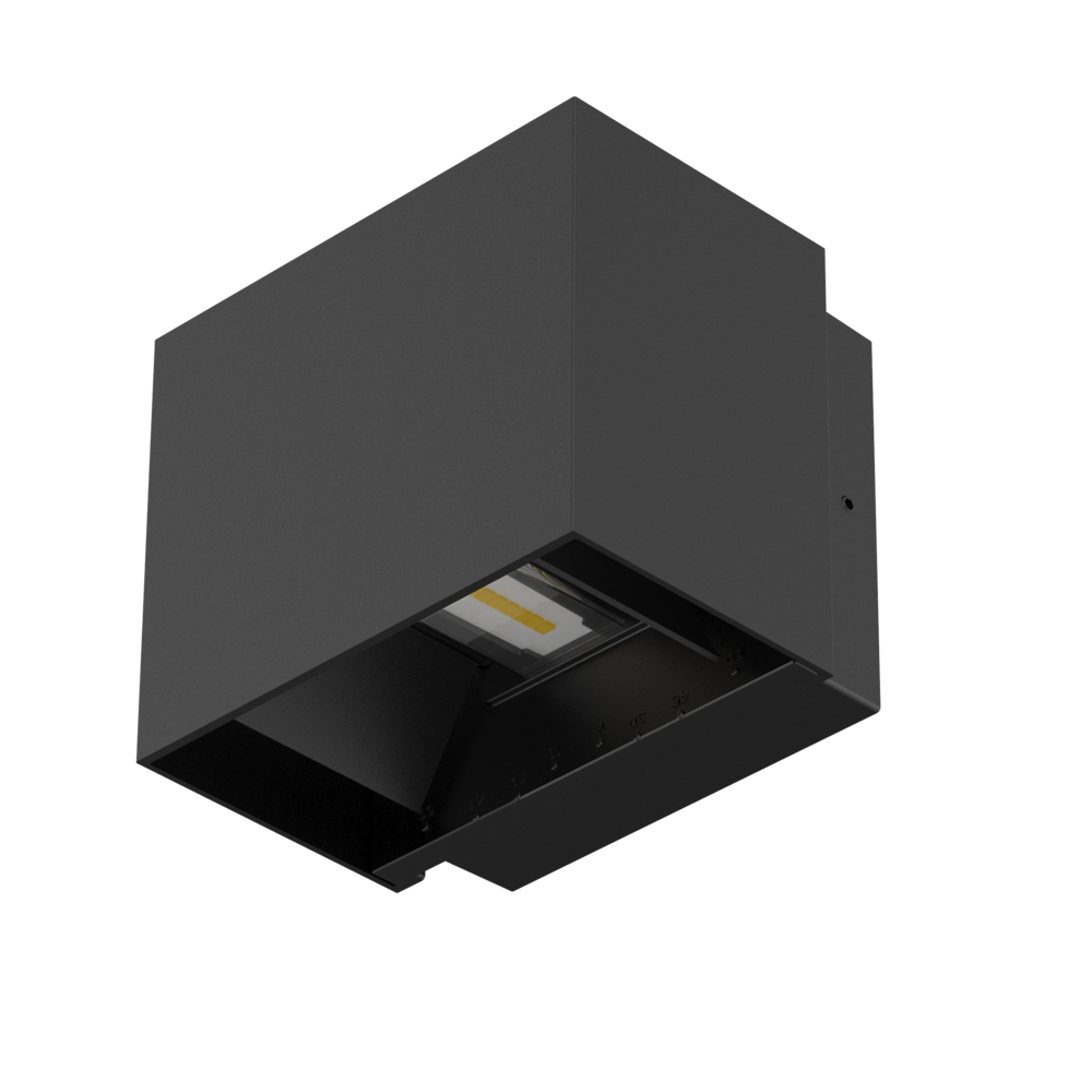 Buy Up / Down Wall Lights Australia CUBE II S9320 Surface Mounted Exterior LED Wall Light Black 10W 5000K IP65 - S9320NDL/BK