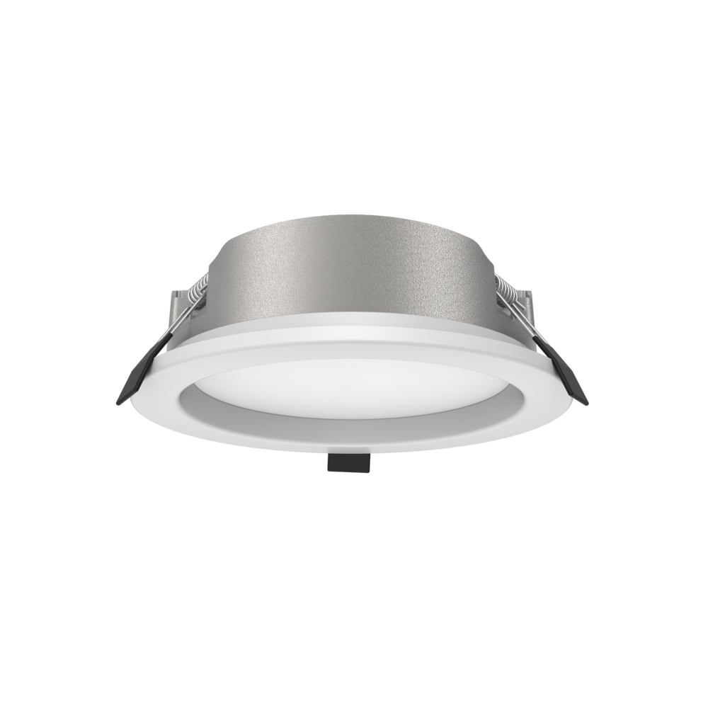 Buy Recessed Downlights Australia EXMOUTH S9522TC Recessed LED Round Shop Light Silver 15W/22W TRI Colour - S9522TC SL