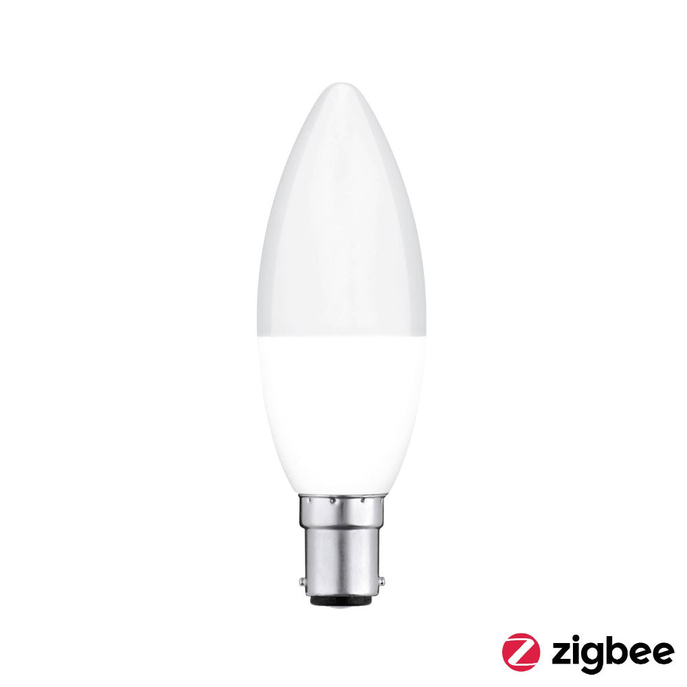 Buy Smart LED Globes Australia Candle Smart LED Globe 4W B15 3000K Zigbee - S9B15LED12-ZB