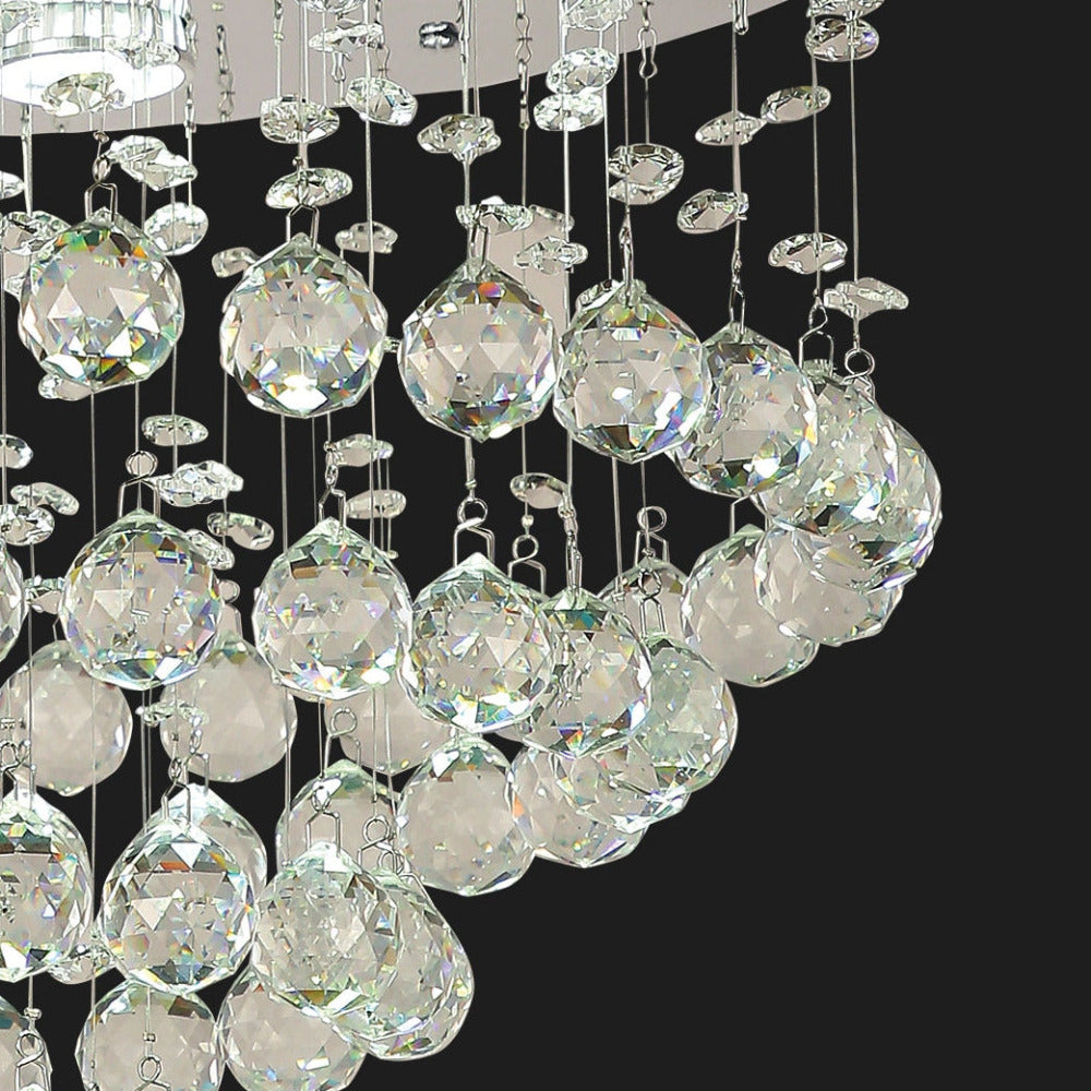 Buy Flush Mount Lights Australia Savina 14 Light 730mm Flush Mount Chrome & Clear - SAVINA CTC73-CH