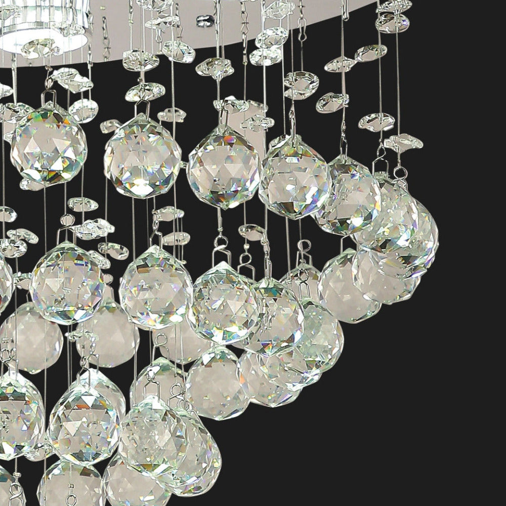 Buy Flush Mount Lights Australia Savina 7 Light 450mm Flush Mount Chrome & Clear - SAVINA CTC45-CH