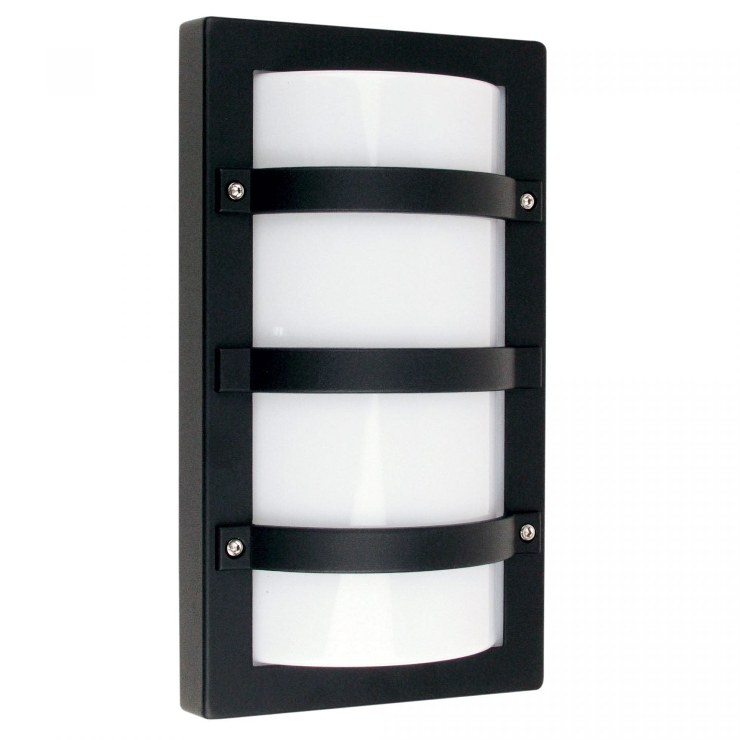 Trio 1 Light Outdoor Light Bulkhead Black - SG70520BK