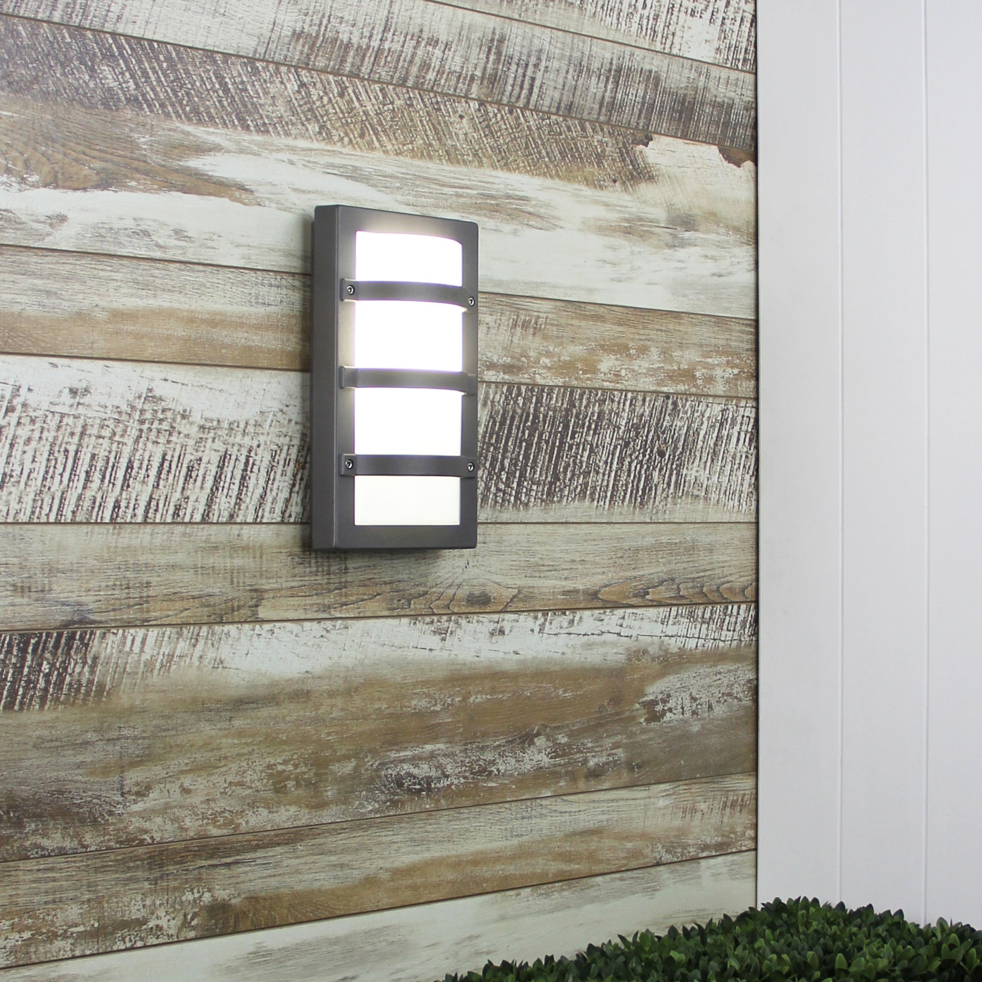 Buy Bunker Lights Australia Trio 1 Light Outdoor Light Bulkhead Graphite - SG70520GP