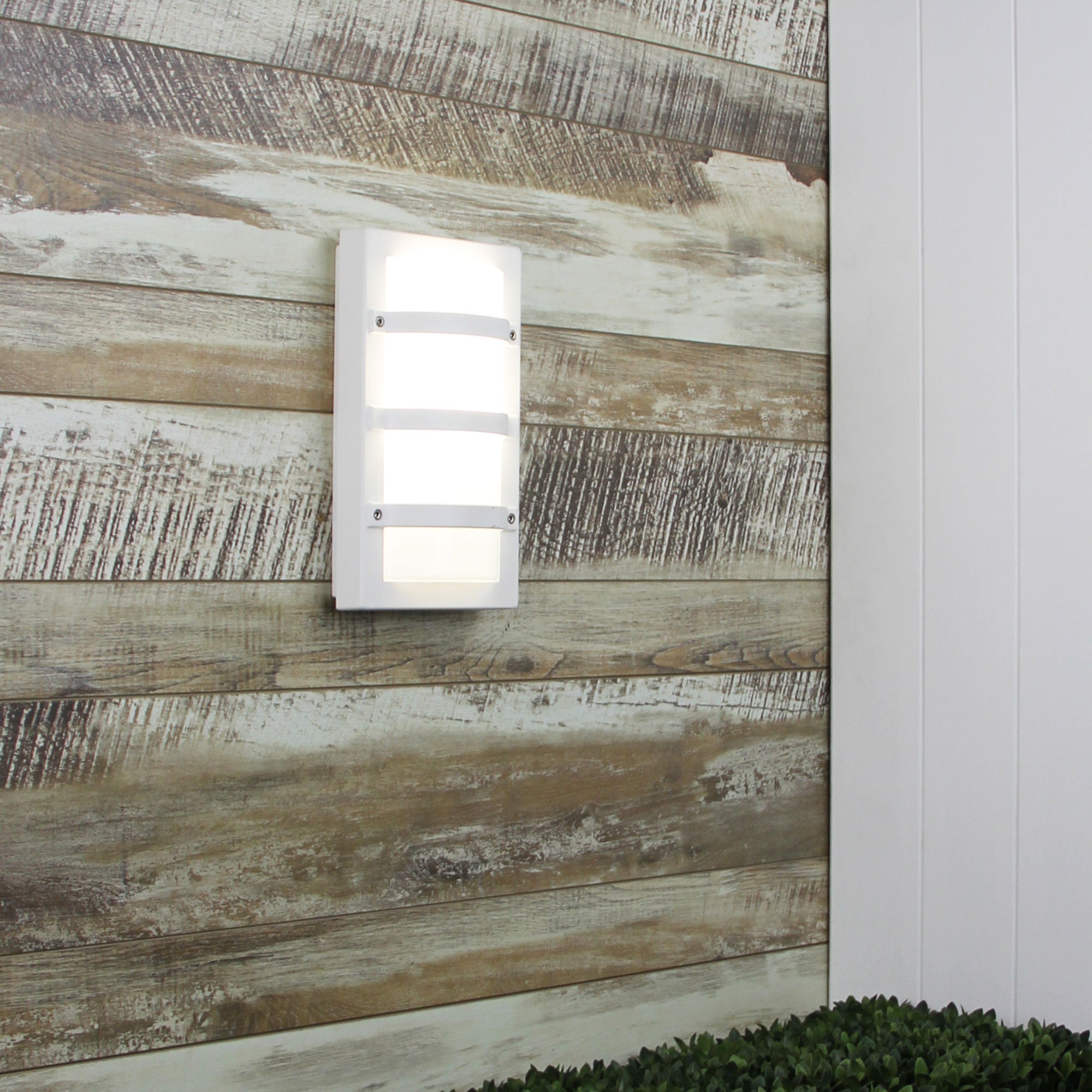 Buy Bunker Lights Australia Trio 1 Light Outdoor Light Bulkhead White - SG70520WH