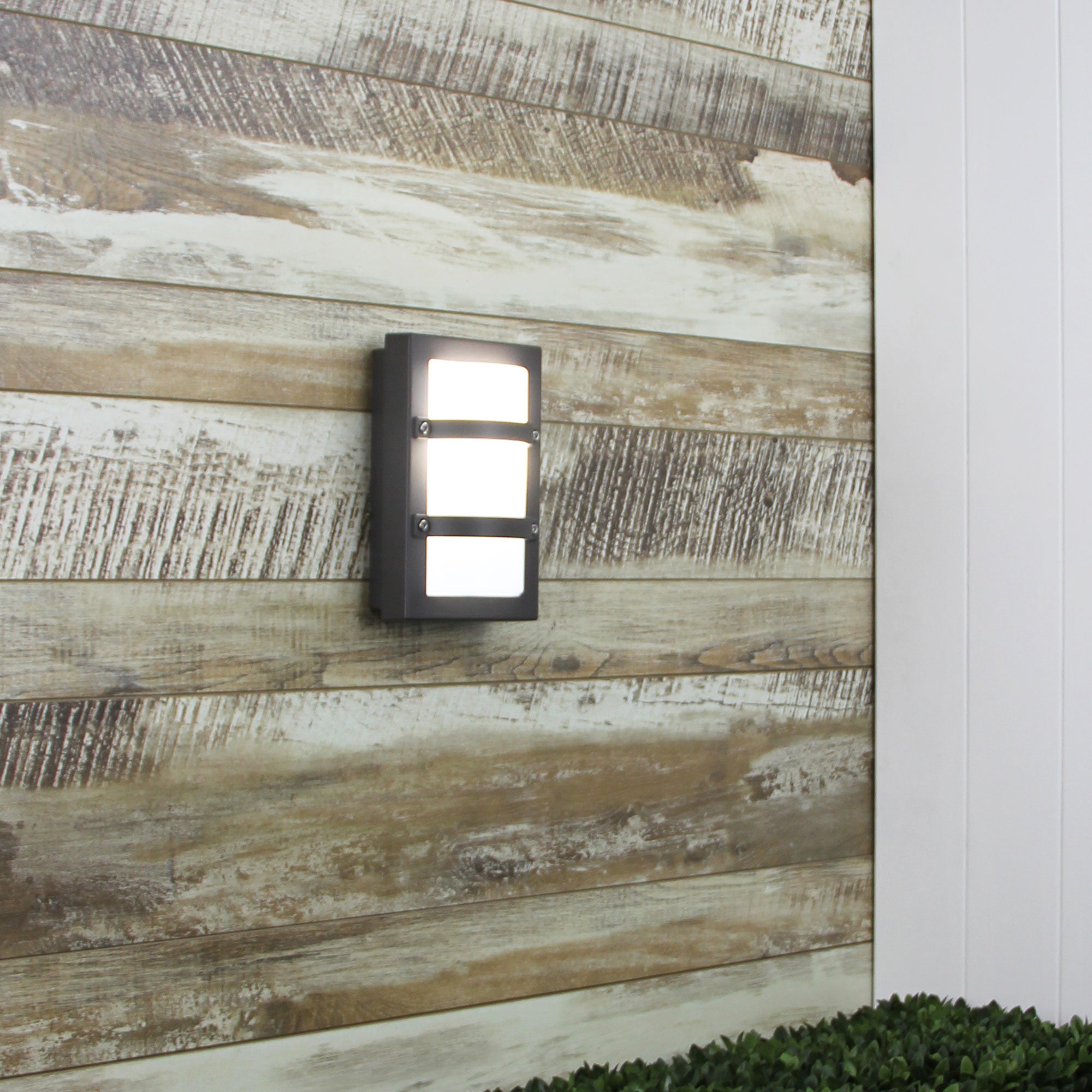 Buy Bunker Lights Australia Trio Mini 1 Light Outdoor Light Bulkhead Graphite - SG70522GP