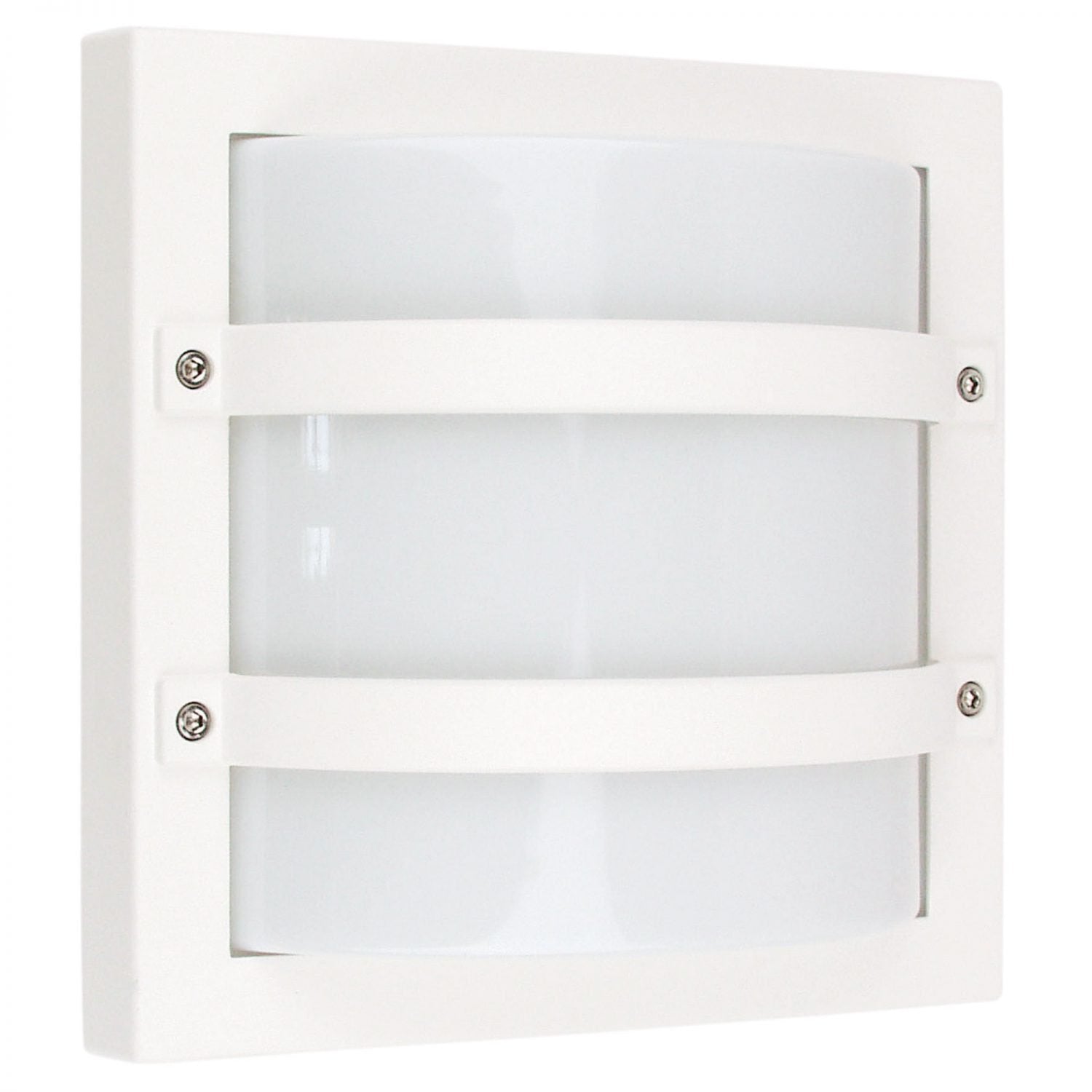 Largo 1 Light Outdoor Light Bulkhead White - SG70560WH