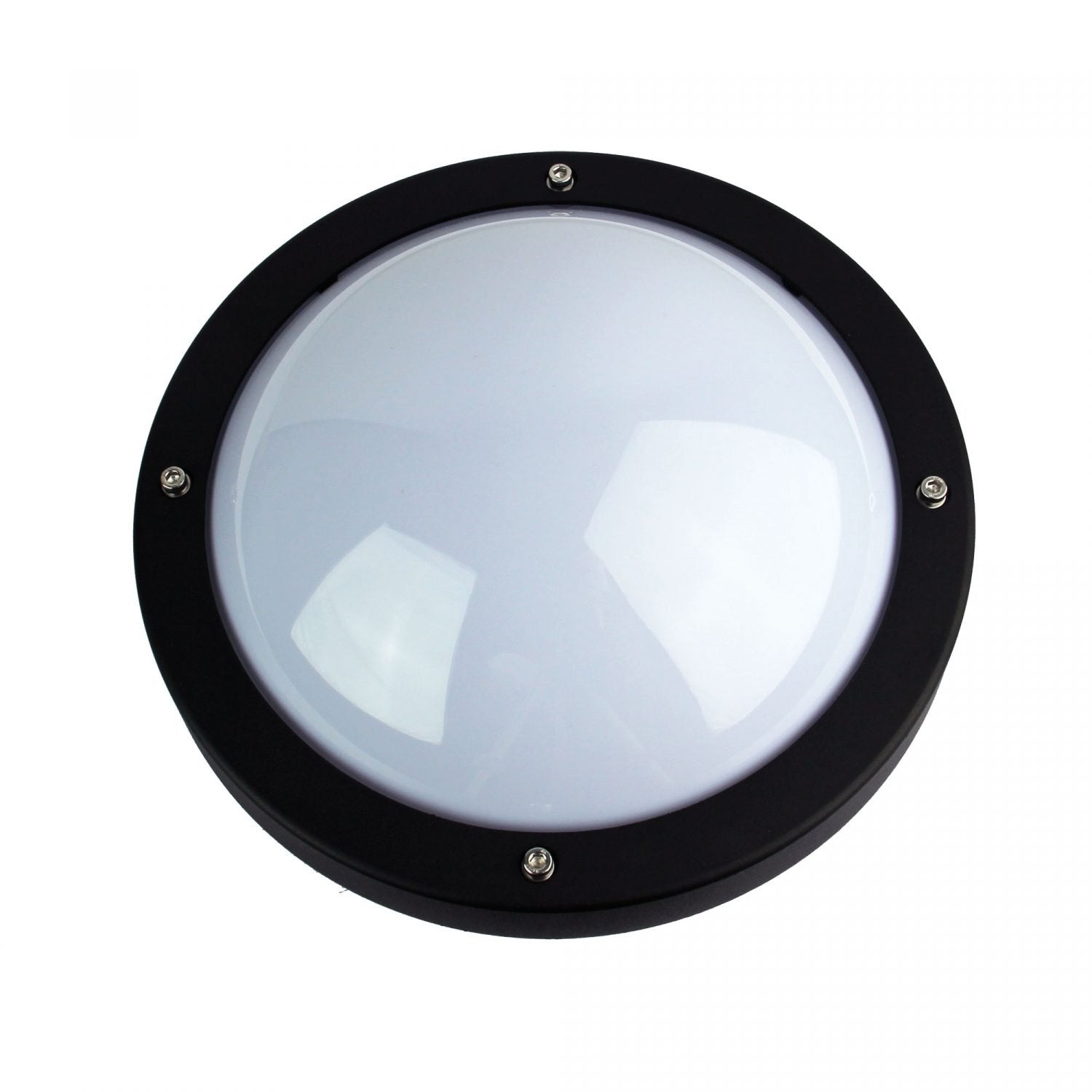 Buy Bunker Lights Australia Primo 1 Light Outdoor Light Bulkhead Black Round - SG70570BK