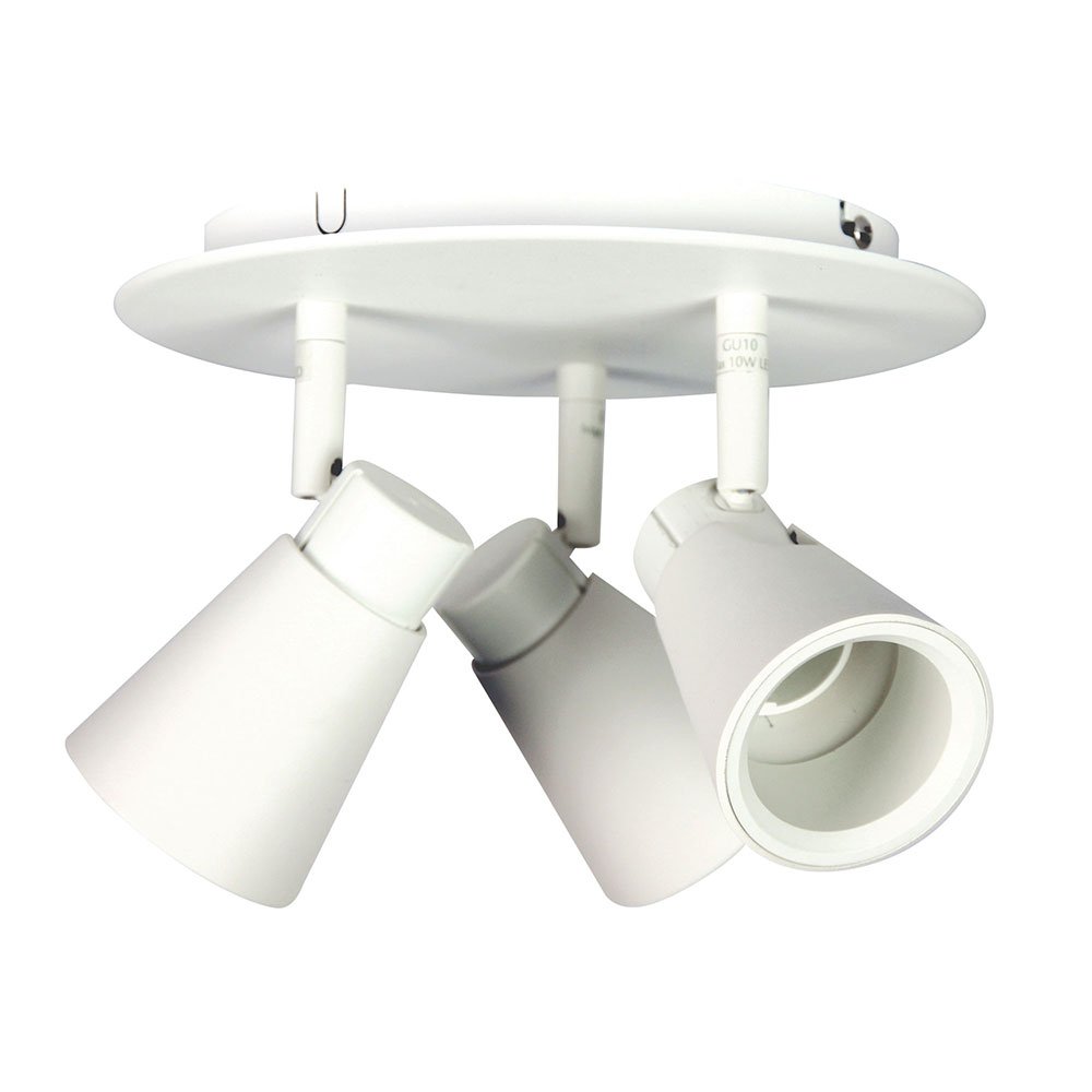 Buy Spotlights Australia Zoom Round 3 Light Spotlight LED White - SG75056WH