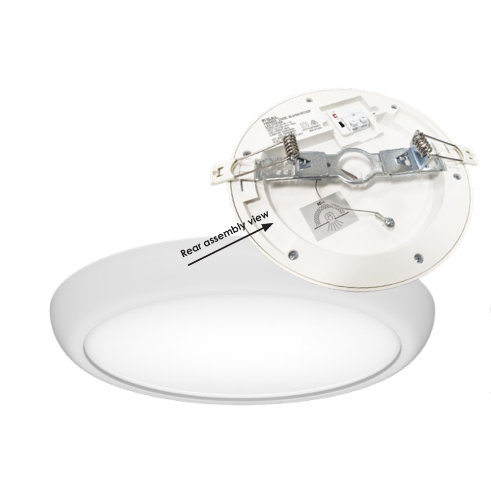 Buy LED Oyster Lights Australia FRISBEE SL2104TC LED Oyster Multiple Wattage 8/12W TRI Colour IP44 - SL2104/18TC/DP