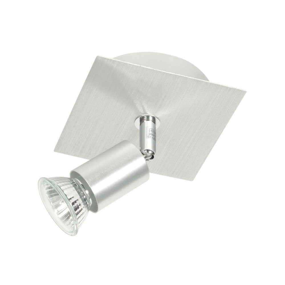 Form 1 Light Spotlight GU10 Satin Aluminium - SL57320/1SA