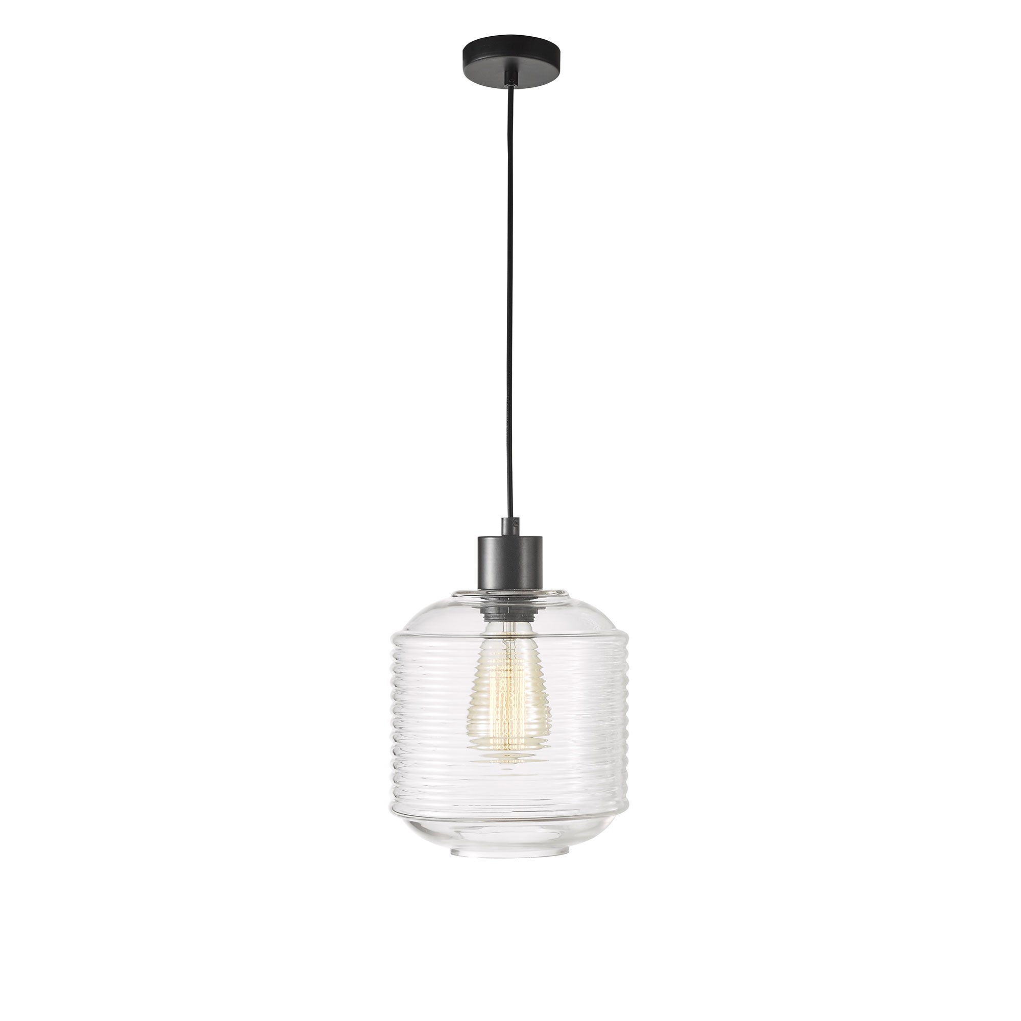 Buy Pendant Lights Australia Marconi Pendant Light W180mm Black Metal - SL63511CL