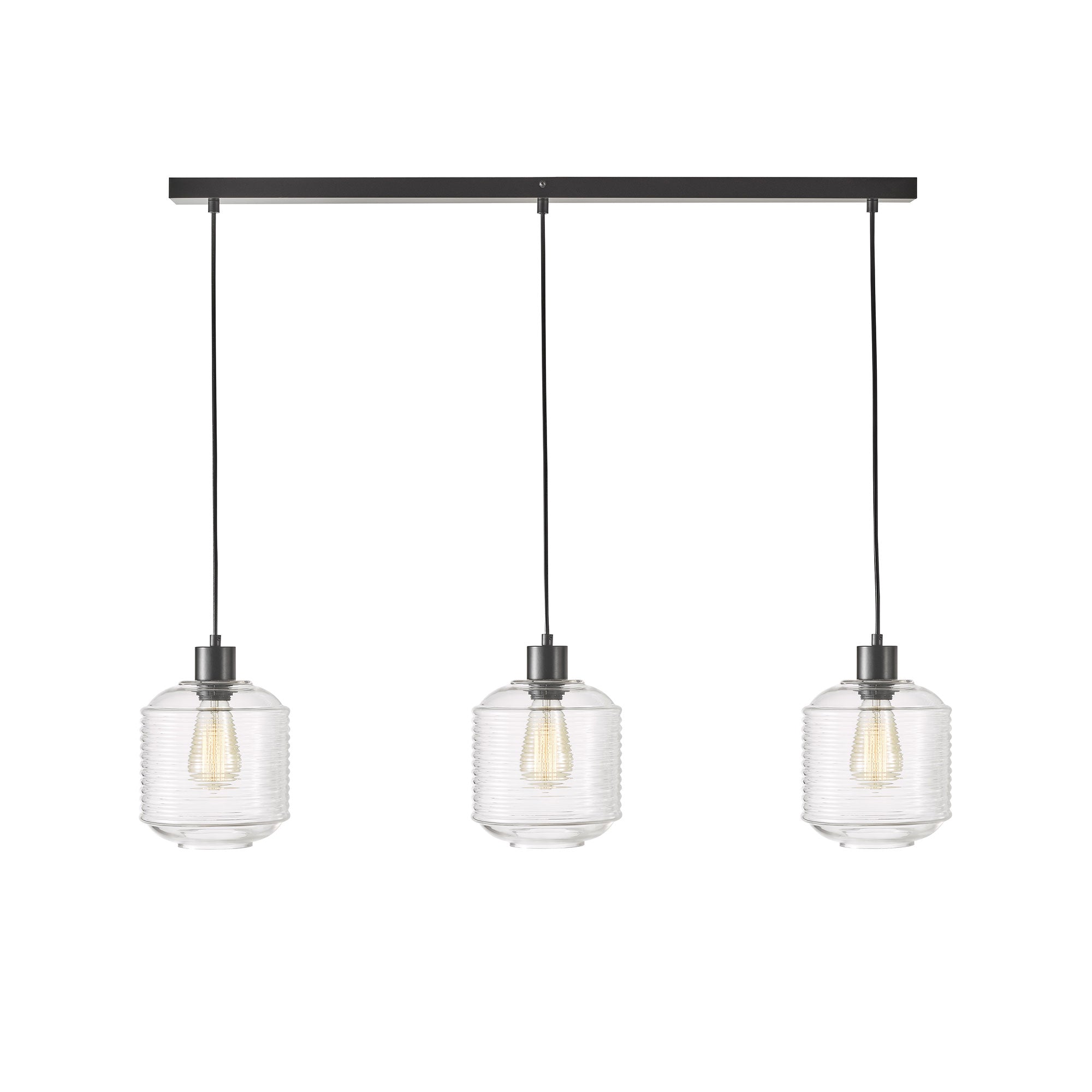 Buy Pendant Lights Australia Marconi Pendant 3 Light W980mm Black Metal - SL63523CL